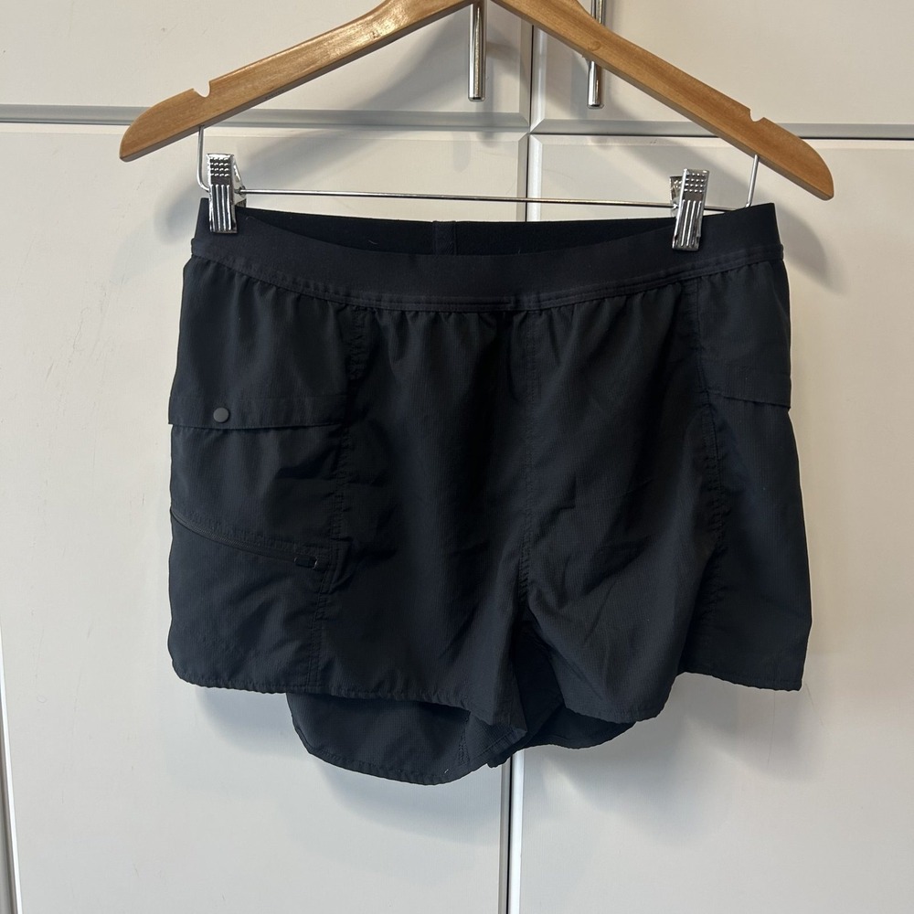 Mountain Hardwear Womens Black Ripstop Hiking Running Shorts Size M